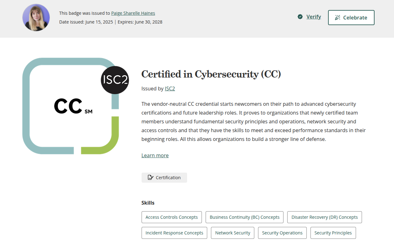 CC Certification