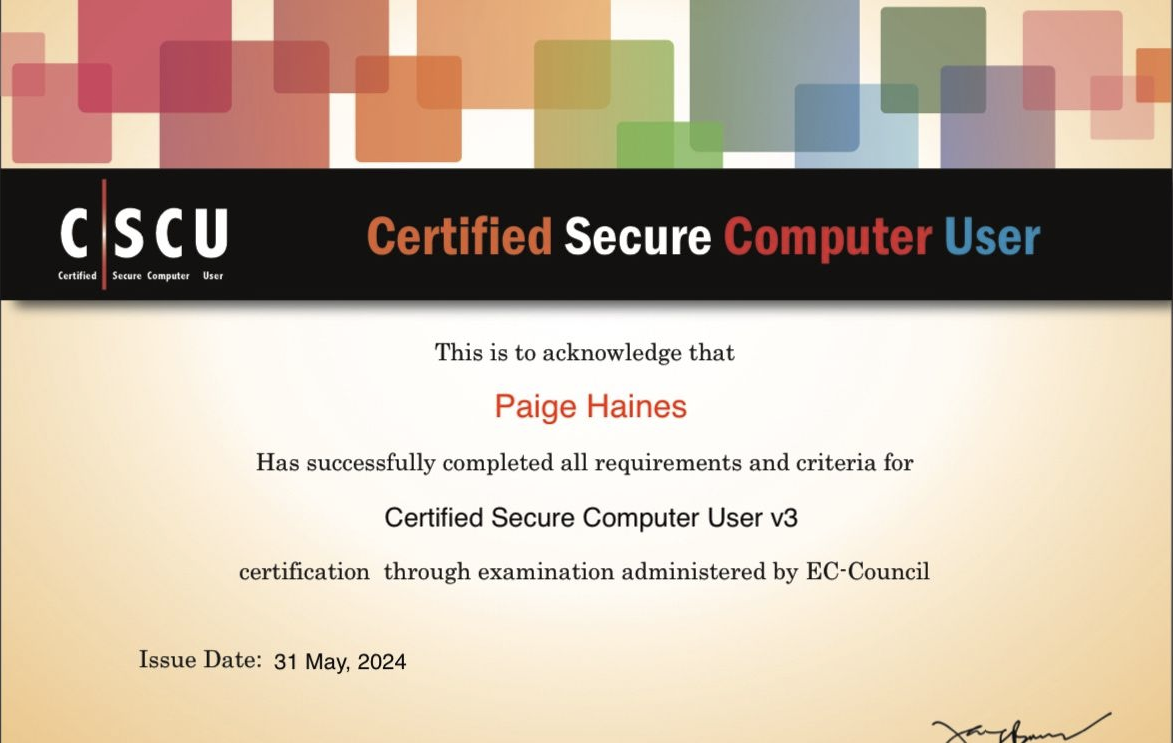 C/SCU Certification