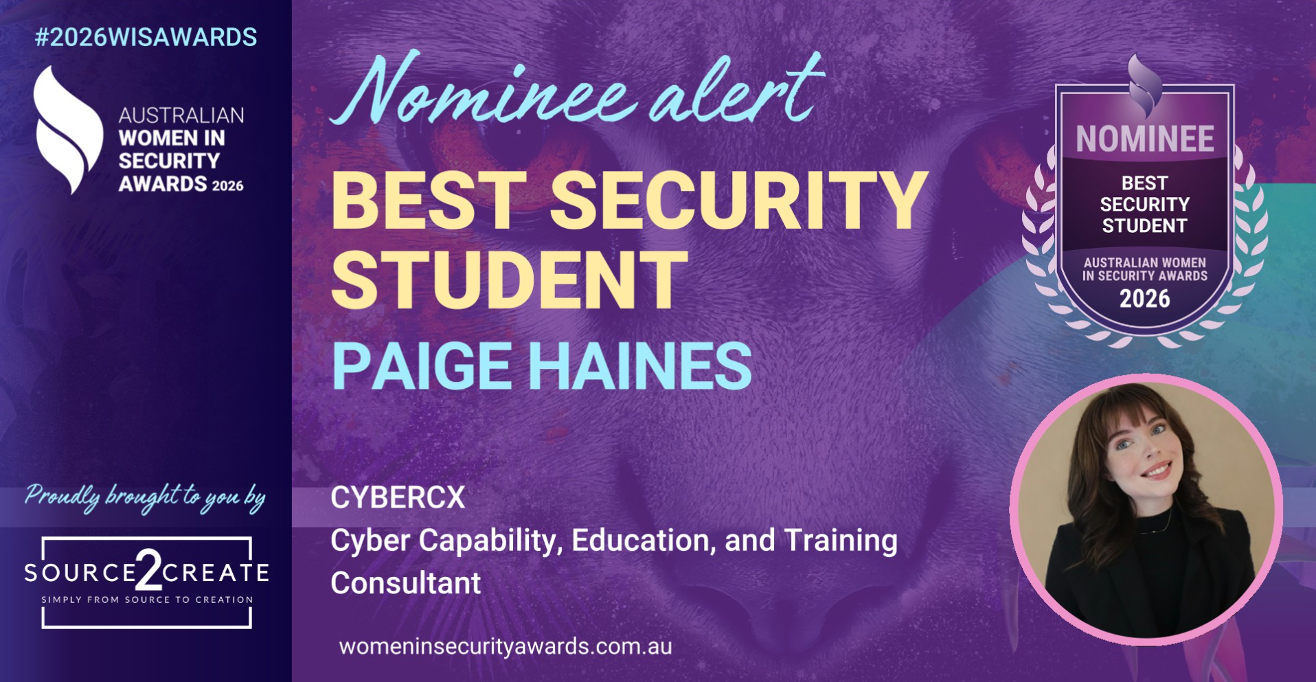 2026 Best Security Student Nominee